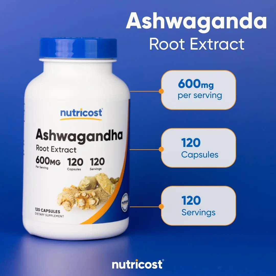 Nutricost Ashwagandha Root Extract 600mg Supplement
